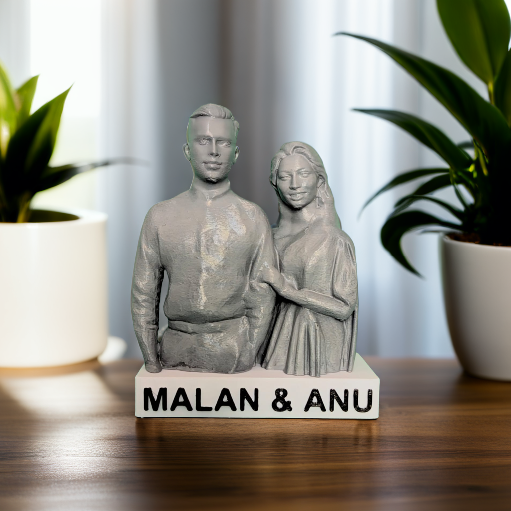 Couple Portrait Statue