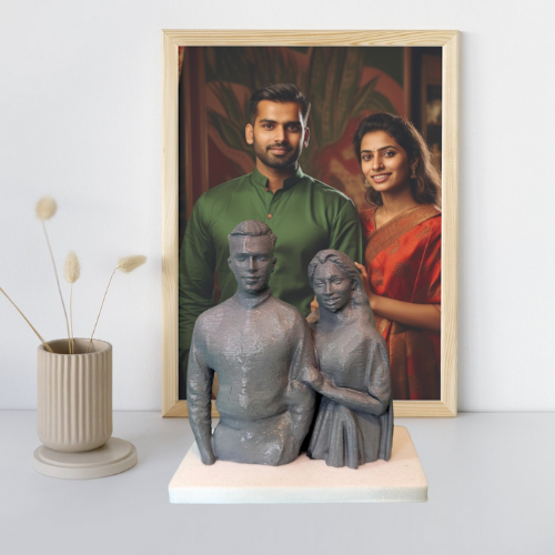 Couple Portrait Statue