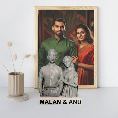 Couple Portrait Statue